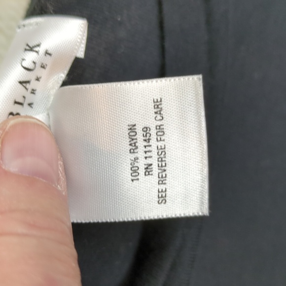 White House Black Market Off-Shoulder Ruched Side Rayon Dress - Picture 12 of 15